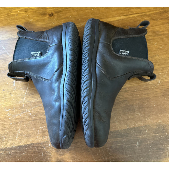 LEMS Chelsea Barefoot Boot Men's 8 Women's 9.5 Brown Waterproof Outdoor Chore - Picture 9 of 11